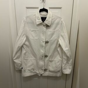 U.S.R.L RALPH LAUREN MARINE SUPPLY DIVISION WHITE JACKET SIZE MEDIUM 100% COTTON